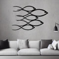 School Of Fish Metal Wall Art
