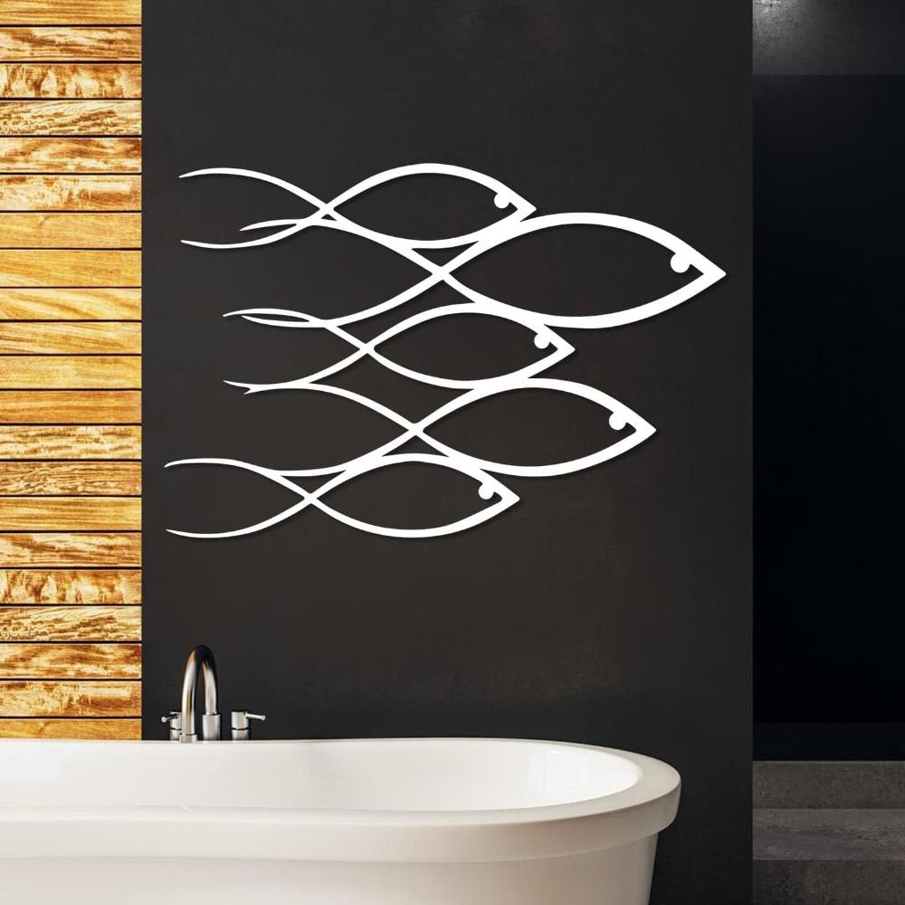 School Of Fish Metal Wall Art